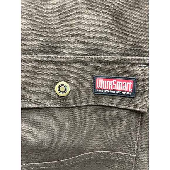 Rocky Boot Vest Men's L Waterproof Rugged Brown Canvas Lined Full Zip *NEW* - Picture 7 of 9